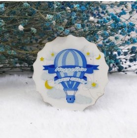 Resim Balon Baskılı Çiçek Desenli Bebek Magnetleri Uv Baskı Ka(30 Adet) 