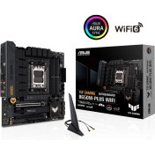 Resim Asus Tuf Gamıng B650M-Plus Wıfı Amd B650 Am5 Ddr5 6400 Dp Hdmı 2X M2 Usb3.2 Ax Wifi + Bt Aura Rgb 2.5Gbit Lan Matx (Tuf Gamıng B650M-Plus Wıfı) Anakart 