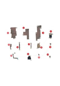 Resim Apple Uyumlu iPhone 12 Mini Anakart Iç Metal Braket Demir Seti 