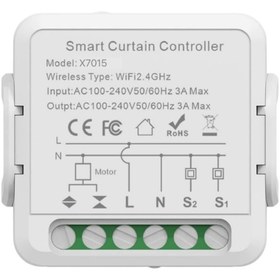 Resim Xenon Smart Panjur Anahtarı | Wifi, Sıva Altı, Mobil Kontrol, Akıllı Perde Kontrol Rölesi (X7015) 