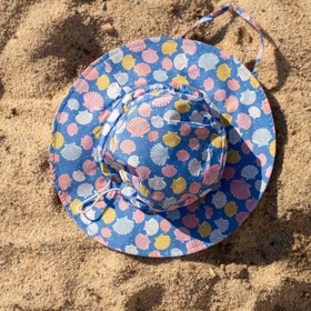 Resim Miela Kids Kız Çocuk UV Korumalı Şapka - Sea Shell Mavi - Mavi / 3-7 Yaş 