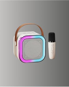 Resim ASTRALTECH Kablosuz Karaoke Mikrofon Hoparlör Seti Güçlü Ses Çıkışı 