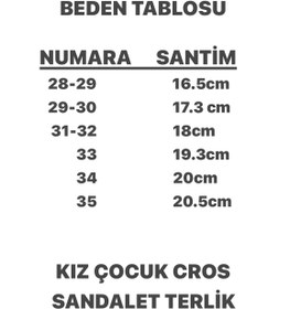 Resim Hızlı Al KIZ ÇOCUK&BEBEK CROS SANDALET TERLİK.BAHÇA PLAJ HAVUZ GÜNLÜK KIZ ÇOCUK CROS TERLİK 