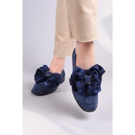 Resim Birikon Lobito Saten Fiyonklu Loafer Lacivert 
