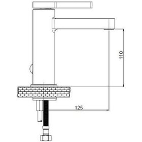 Resim Gpd Gildo Mix Siyah Rose Altın Musluk Lavabo Bataryası Mlb165-S-R 