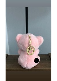 Resim Sevimli Kalp Tutan Love Yazan Ayıcık Anahtarlık Hediyelik Uyku Arkadaşı 15 Cm PEMBE 