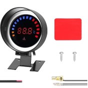 Resim Springsun 52mm Siyah Otomobil Su Sıcaklığı Gösterici, Lcd Ekranlı, Alarm Özelliği, 9-36v Uyumlu, Abs+metal Malzeme 