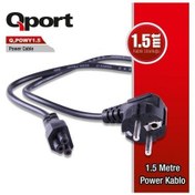 Resim QPORT Q-POWY1_5 QPORT Q-POWY1.5 1.5 METRE NOTEBOOK POWER KABLOSU 