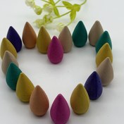 Resim Arka Akış Tütsü 50/100/200, Rastgele Renk, Reçine Tütsü Yakıcı, Şelale Tütsü Yakıcı Özel Yakma Tütsü Konisi - Spa, Yoga, Ev, Ofis, Yoga Sakin Kokusu, Dekoratif Duman Etkisi için Uygun 