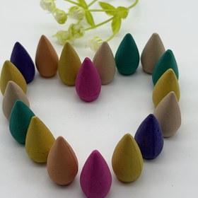 Resim Arka Akış Tütsü 50/100/200, Rastgele Renk, Reçine Tütsü Yakıcı, Şelale Tütsü Yakıcı Özel Yakma Tütsü Konisi - Spa, Yoga, Ev, Ofis, Yoga Sakin Kokusu, Dekoratif Duman Etkisi için Uygun 