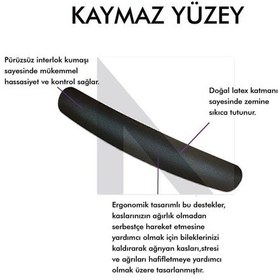 Resim MP03 - Memory Klavye Bilek Destek Pedi Yumuşak, Ergonomik 