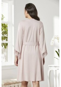 Resim Pierre Cardin 5040 6'Lı Modal Gecelik Sabahlık Çeyiz Seti Pudra (546981715) 