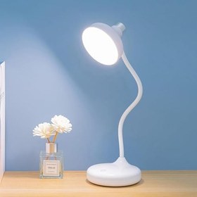 Resim Coverzone 36cm Modern Masa Lambası Felexible Boyun Tasarımı Oturma Odası Başucu Lambası Restoran Bar Masa Lambası USB Şarj Edilebilir Masa Lambası 1978 