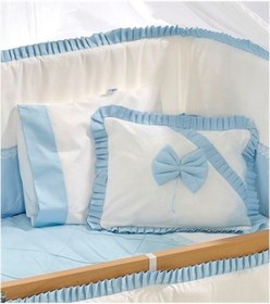 Resim Meltem Kids Bambino Mavi Pamuklu Bebek Uyku Seti 70 x 110 CM Mavi 