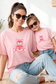 Resim genosha Anne Kız 100% Pamuk T-shirt Mama Mini Mother Daughter TEKLİ FİYAT 