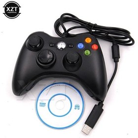 Resim Black-1 Adet Usb Kablolu Titreşim Gamepad Joystick Pc Denetleyicisi İçin Windows 7/8/10 İçin Değil Yüksek Kaliteli Gamepad İle Xbox 360 Joypad İçin 