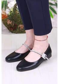 Resim Fort 01-625 Soft Taş Toka Detaylı Rahat Kadın Babet Gümüş 