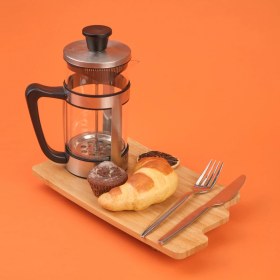 Resim Arow French Press - Siyah / Gri - 600 ml 