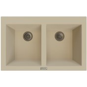 Resim Polex Cristal Lux Granit Eviye P2 x ln Bej 