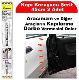 Resim Apexstor Araç Oto Kapı Koruyucu Şerit Kapı Çizilme Zedelenme Çarpma Sürtme Önleyici Şerit 45 cm 2 adet 