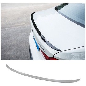 Resim Bmw 5 Serisi G30 M5 İnce Spoiler Boyasız, Abs Plastik 520 Spoyler, 2018 2023, G30 Arka Bagaj Çıtası 