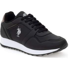 Resim U.S. Polo Assn. Kadın Siyah Spor Ayakkabı 50316403-VR046 