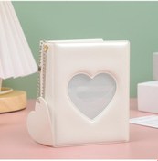 Resim Düz Renk 3 İnç Fotoğraf Albümü Albümü Aşk Içi Boş Fotocard Tutucu Kalp Kolye Kpop Idol Kartları Kitap Toplamak Polaroid Albümü 