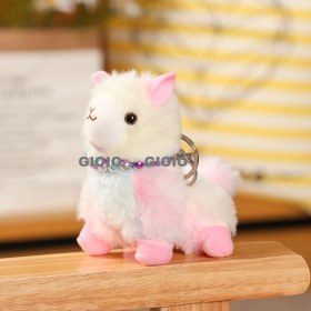 Resim Silver1 Iyi Şanslar Bebek Sevimli Karikatür Peluş Bebek Çanta Kolye Kız Öğrenci Bebek Asılı Anahtar (Yurt Dışından) 