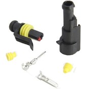 Resim 10 Adet 1 Pin Süper Seal Konnektör Su Geçirmez Oto Dişi Erkek (552491199) 