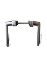 Resim Alüminyum Basmalı Yaylı Kapı Kolu Uzun Eloksal Gri 