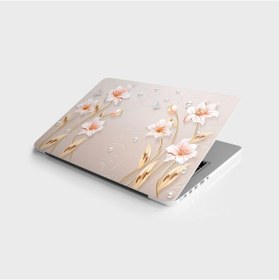 Resim Laptop Sticker Bilgisayar Notebook Pc Kaplama Etiketi 3D Çiçek 