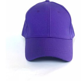 Resim Unisex Mor Spor Arkası Cırtlı Ayarlanabilir Şapka 55 - 60 CM Mor 
