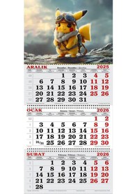 Resim 2026 Yılı Gemici Takvimi- Pikachu 