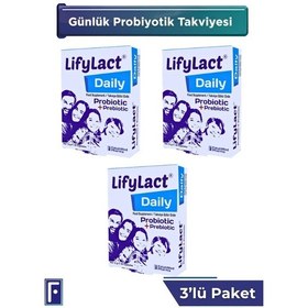 Resim Daily Probiyotik, Prebiyotik, 30 Kapsül , Günlük Probioyotik , 3'lü Avantaj Set 