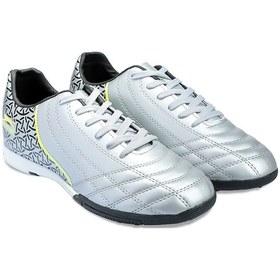 Resim Slazenger HINO HS Erkek Halı Saha Gri / Siyah Futbol Ayakkabısı 