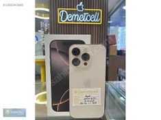 Resim Apple iPhone 16 Pro İkinci El TR | 256 GB | Çöl Titanyum İkinci El Demetcell iletişimden ıPhone 16 PRO 256 GB