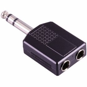 Resim Diyez Müzik 2x6.35 mm. Stereo (Dişi) - 6.35 mm. Stereo (Erkek) Çevirici Adaptör 