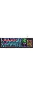 Resim Rush Kicker RK902 Mavi Switch Rainbow Mekanik Gaming Oyuncu Klavye 