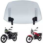 Resim Xiyyadms "yüksek Ayarlanabilir Rüzgar Koruyucu - Motosiklet Rüzgar Ve Gürültü Azaltıcı, Evrensel Uyumlu" Şeffaf Mavi 