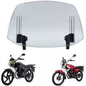 Resim Xiyyadms "yüksek Ayarlanabilir Rüzgar Koruyucu - Motosiklet Rüzgar Ve Gürültü Azaltıcı, Evrensel Uyumlu" Şeffaf Mavi 