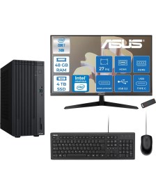 Resim Asus Expertcenter P500MV Intel® Core™ Ultra 7 240H 5.2ghz Aı 48GB Ddr5 4tb SSD 27"120Hz Intel® Graphics Freedos Mini Tower Masaüstü Bilgisayar E724016512B0DF20+ZETTAUSBBELLEK 