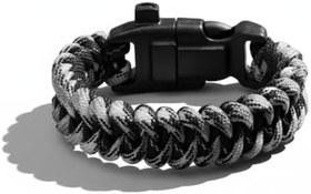 Resim Pusulalı Çakmaklı Taktik Paracord Bileklik - Şehir Mavi Kamuflaj Desen - Kamp ve Doğa Sporları İçin 