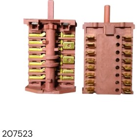 Resim İnox Rezistans Fırın Anahtarı Komitatörü 7+7 Soketli Adet 