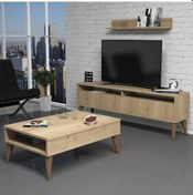 Resim Evdo Best Tv Ünitesi Ve Orta Sehpa Takımı - Meşe 
