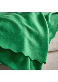 Resim Tek Kişilik Battaniye Daggkapor Örtü Polar 130x170 Cm Yeşil Yeşil 