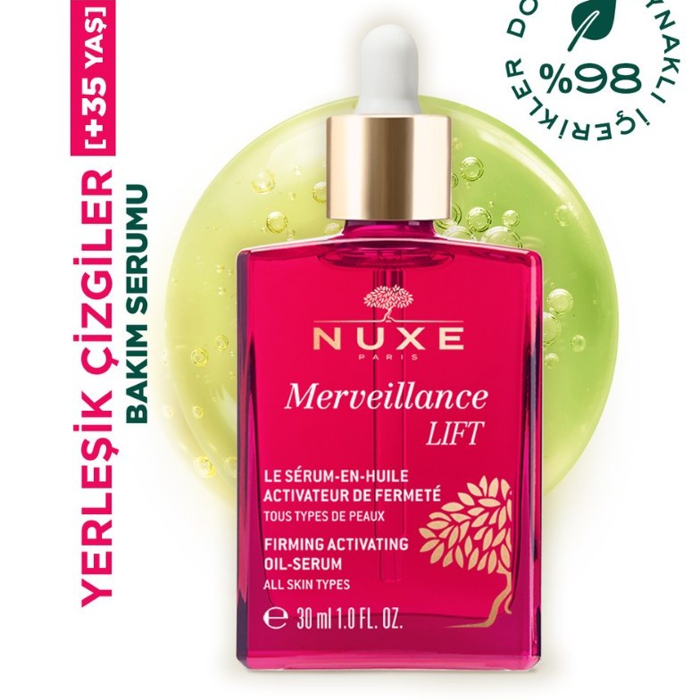 Nuxe Merveillance Lift Sıkılaştırıcı & Toparlayıcı Yağ Serumu 30 ml Fiyatı ve Özelliklerı - Badem