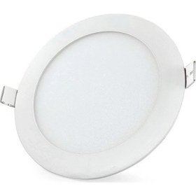 Resim Voltek 18W 8” Yuvarlak Slim LED Panel Armatür Gün Işığı 3000 K 