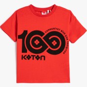 Resim Erkek Bebek Tişört Koton Baskılı Kısa Kollu Pamuklu 