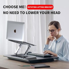 Resim Daytona ZR-104 360 Derece Dönen Tabanlı Katlanabilir Taşınabilir Laptop Standı 