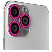 Resim Miscase Iphone 11 Fosforlu Neon Lens Koruma Pembe 